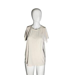 Athleta Beige Short Sleeve Shirt – Size Small